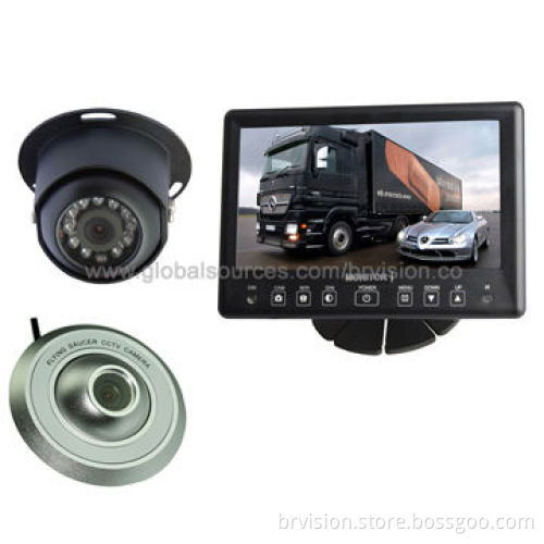 Rearview Systems, Include 7.0-inch IP67 Waterproof Monitor and IR Dome Camera for Night Vision
